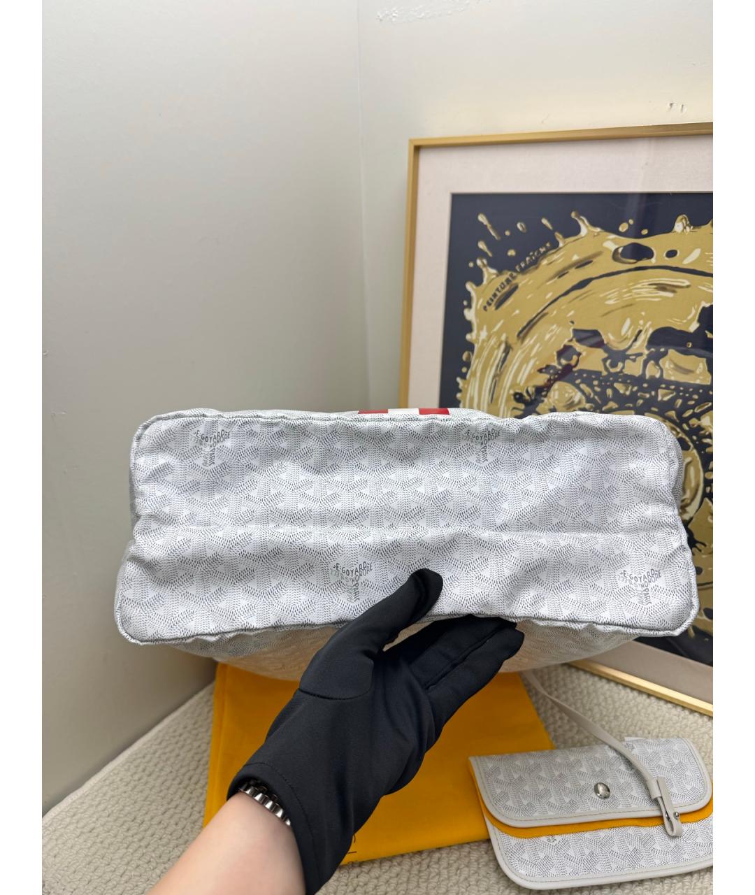 GOYARD Белая сумка тоут, фото 3