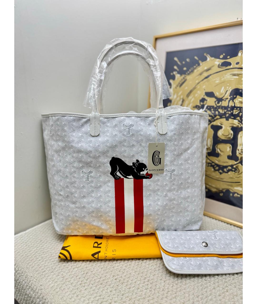 GOYARD Белая сумка тоут, фото 5