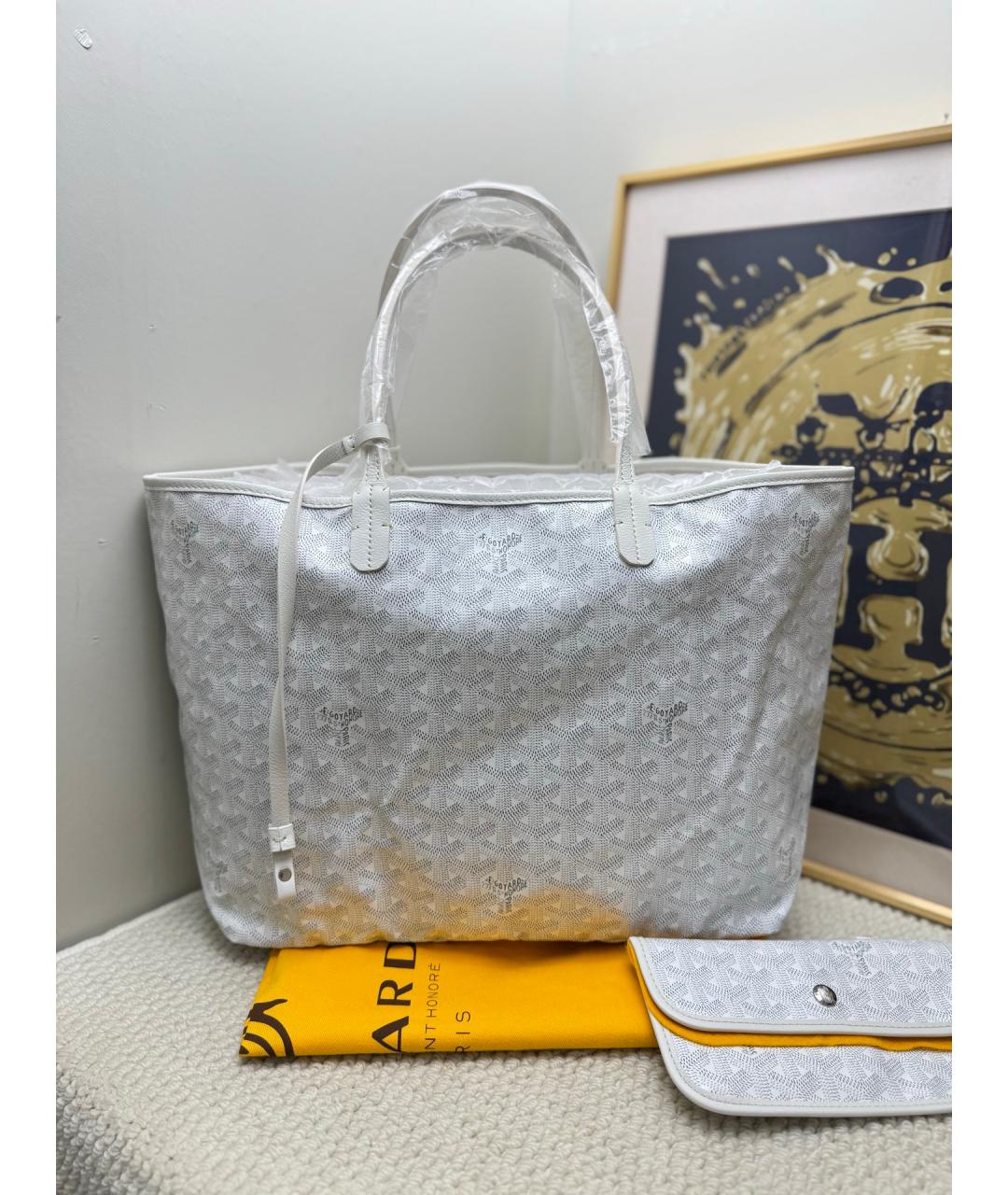 GOYARD Белая сумка тоут, фото 2
