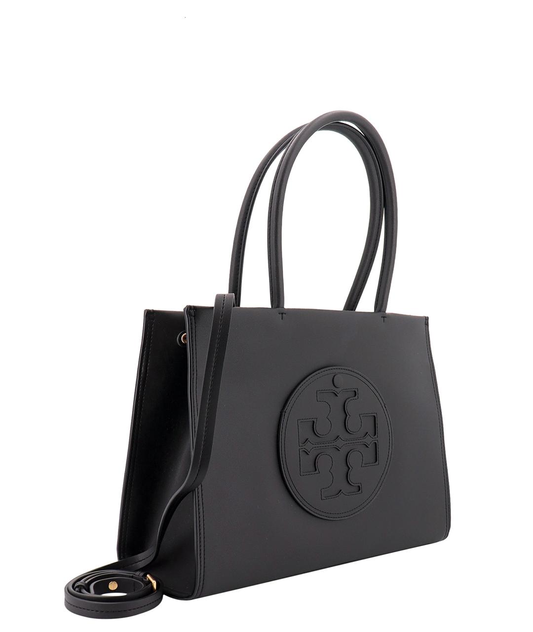 TORY BURCH Черная сумка с короткими ручками из искусственной кожи, фото 3