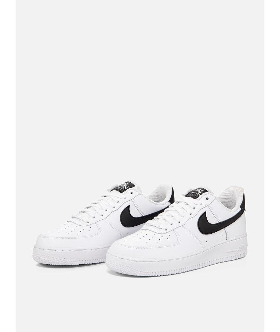 NIKE Белые кожаные кроссовки, фото 6
