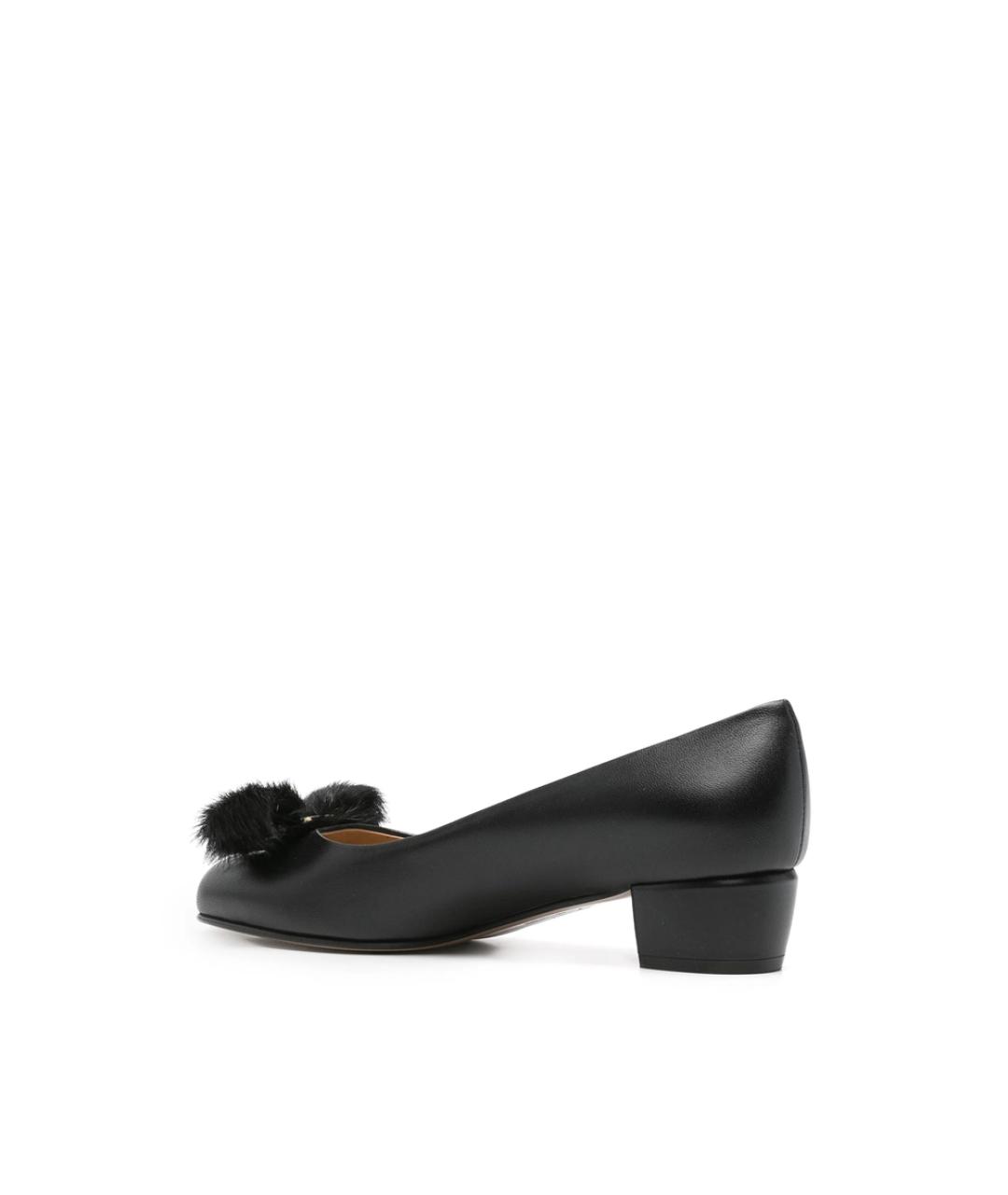 FERRAGAMO Черные кожаные туфли, фото 2