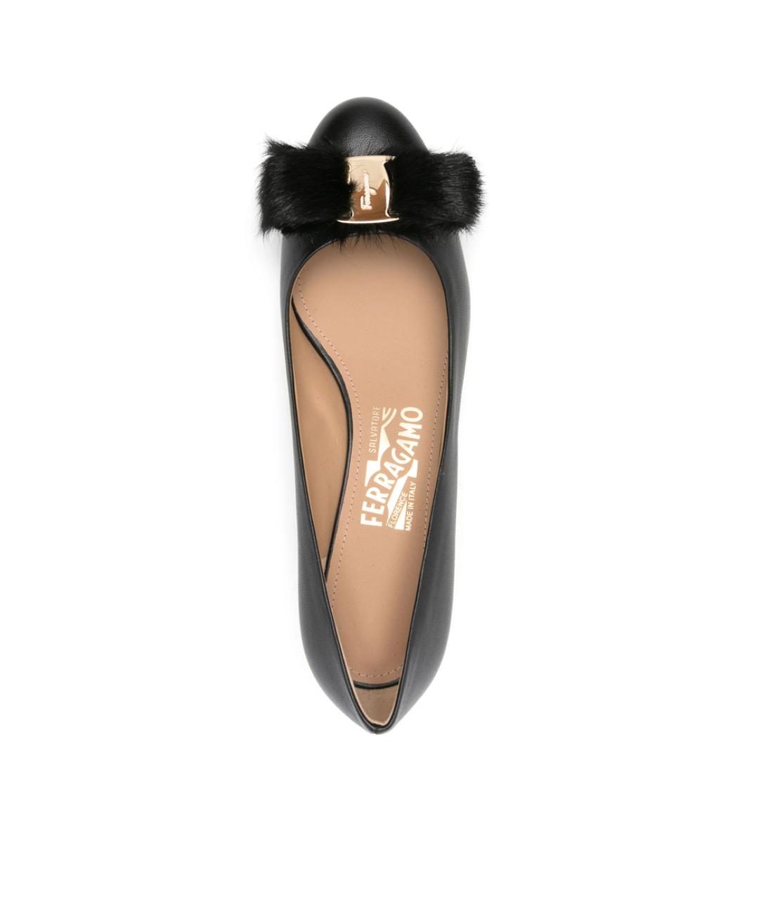 FERRAGAMO Черные кожаные туфли, фото 3