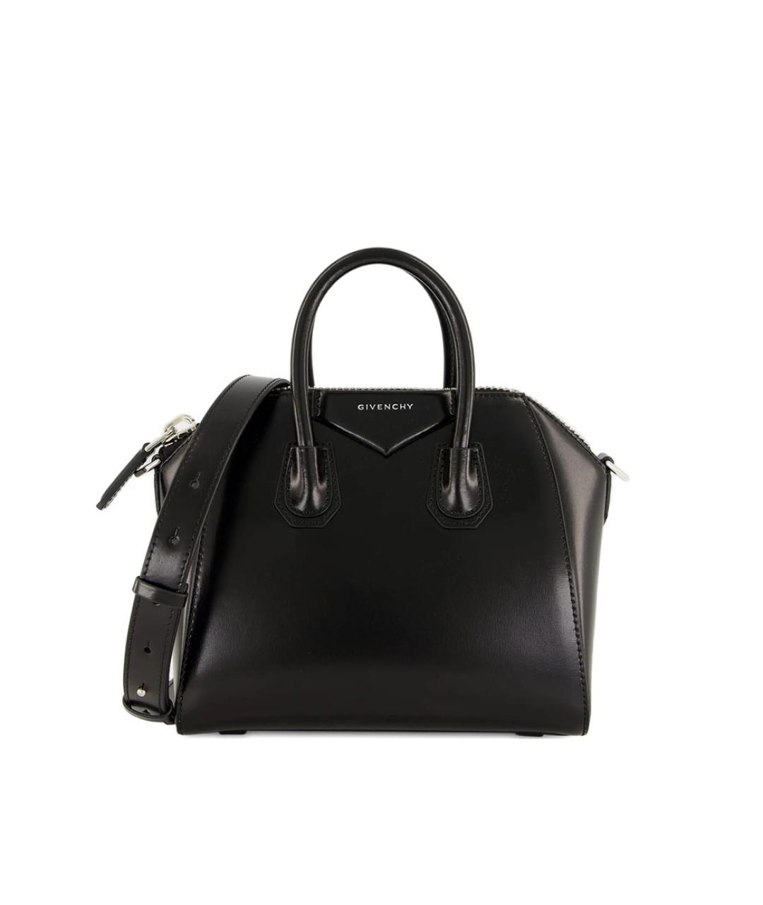 GIVENCHY Черная кожаная сумка тоут, фото 1
