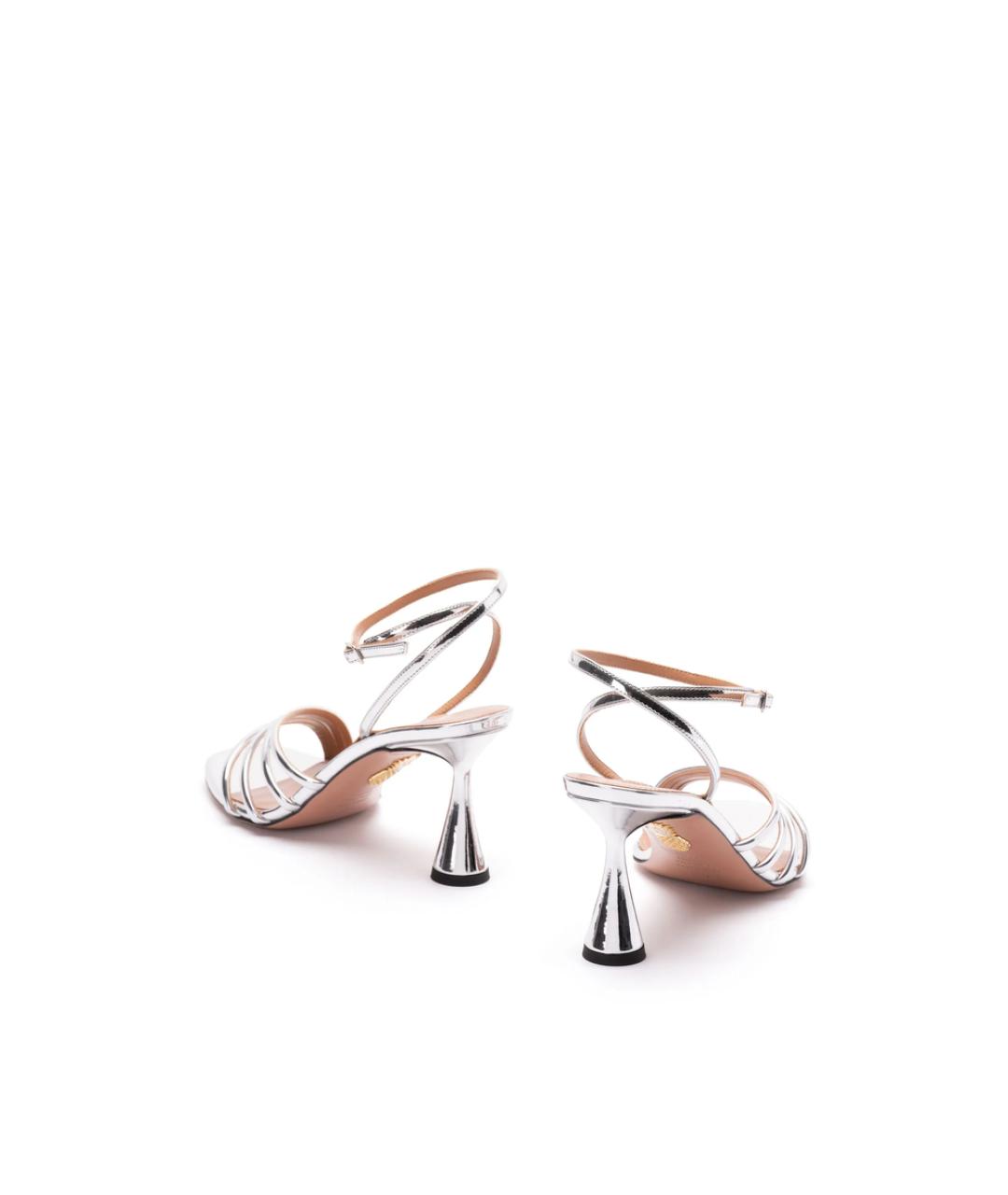 AQUAZZURA Серебряные босоножки, фото 3