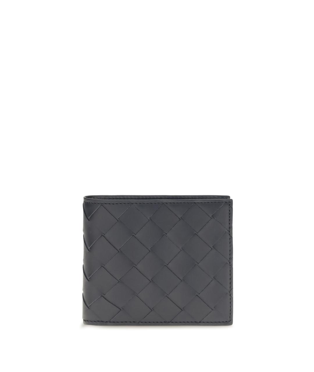 BOTTEGA VENETA Черный кожаный кошелек, фото 1