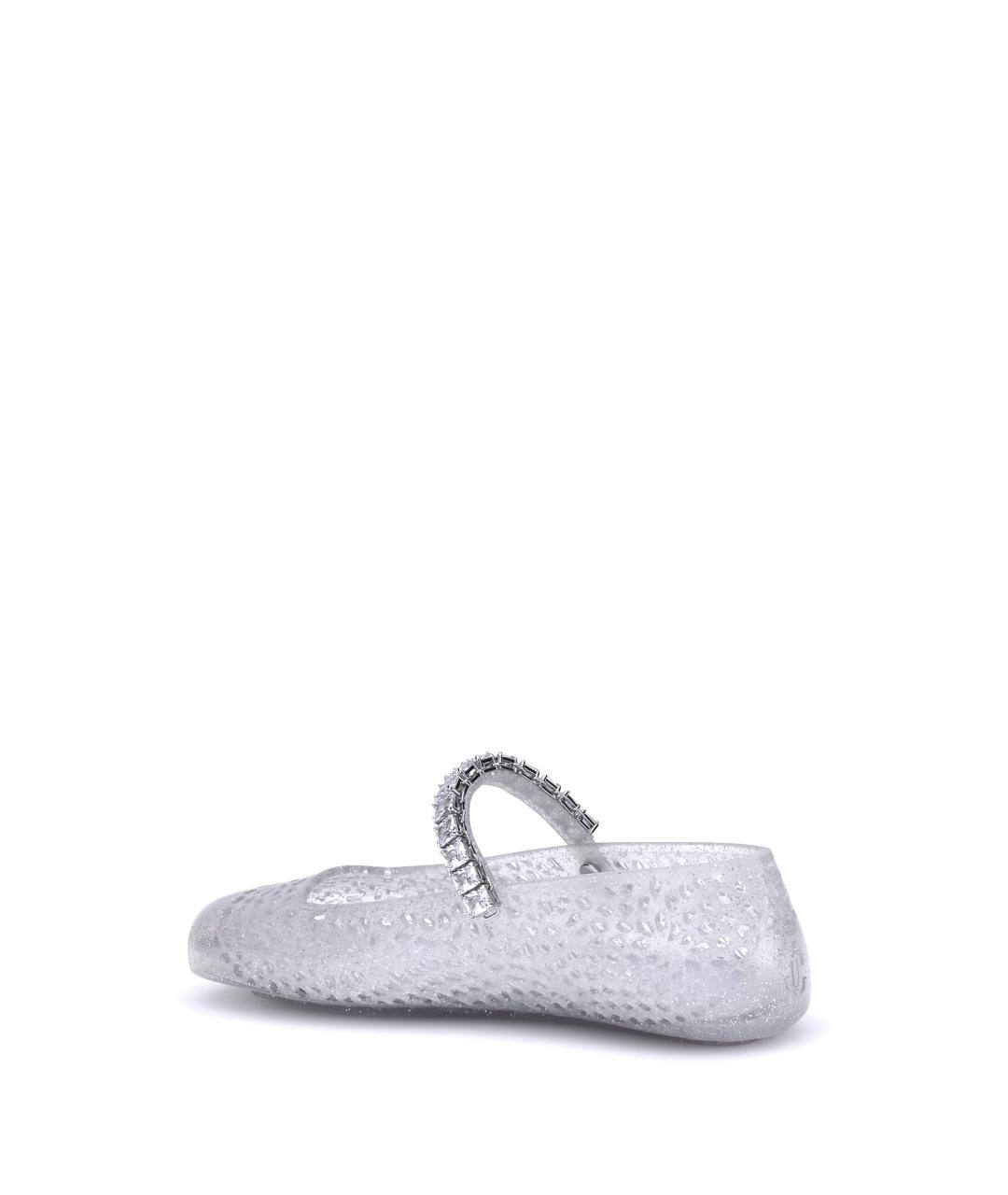 JIMMY CHOO Белые синтетические балетки, фото 3