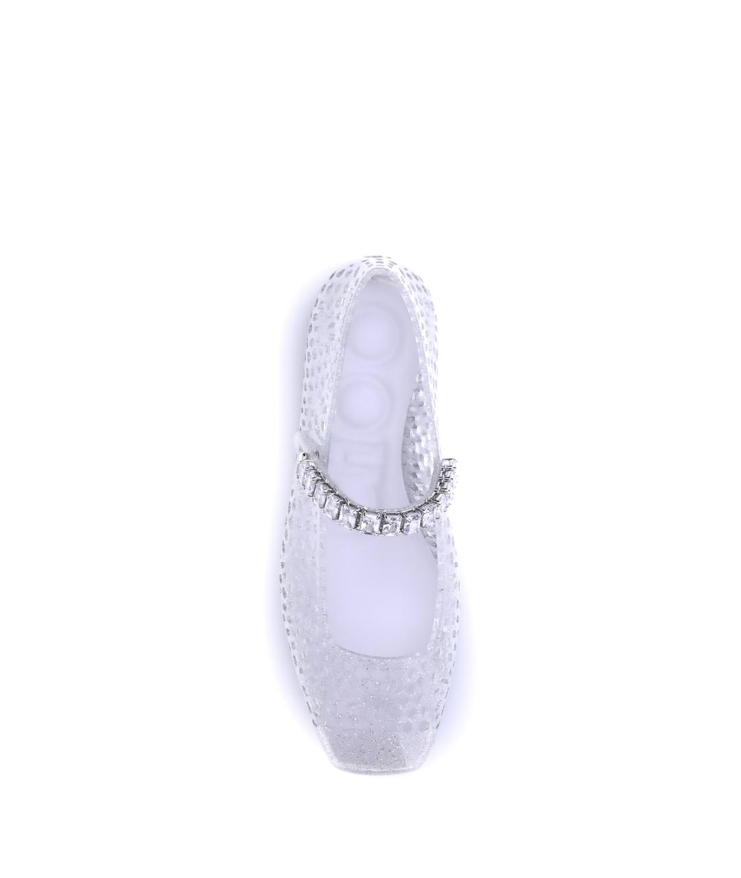 JIMMY CHOO Белые синтетические балетки, фото 4