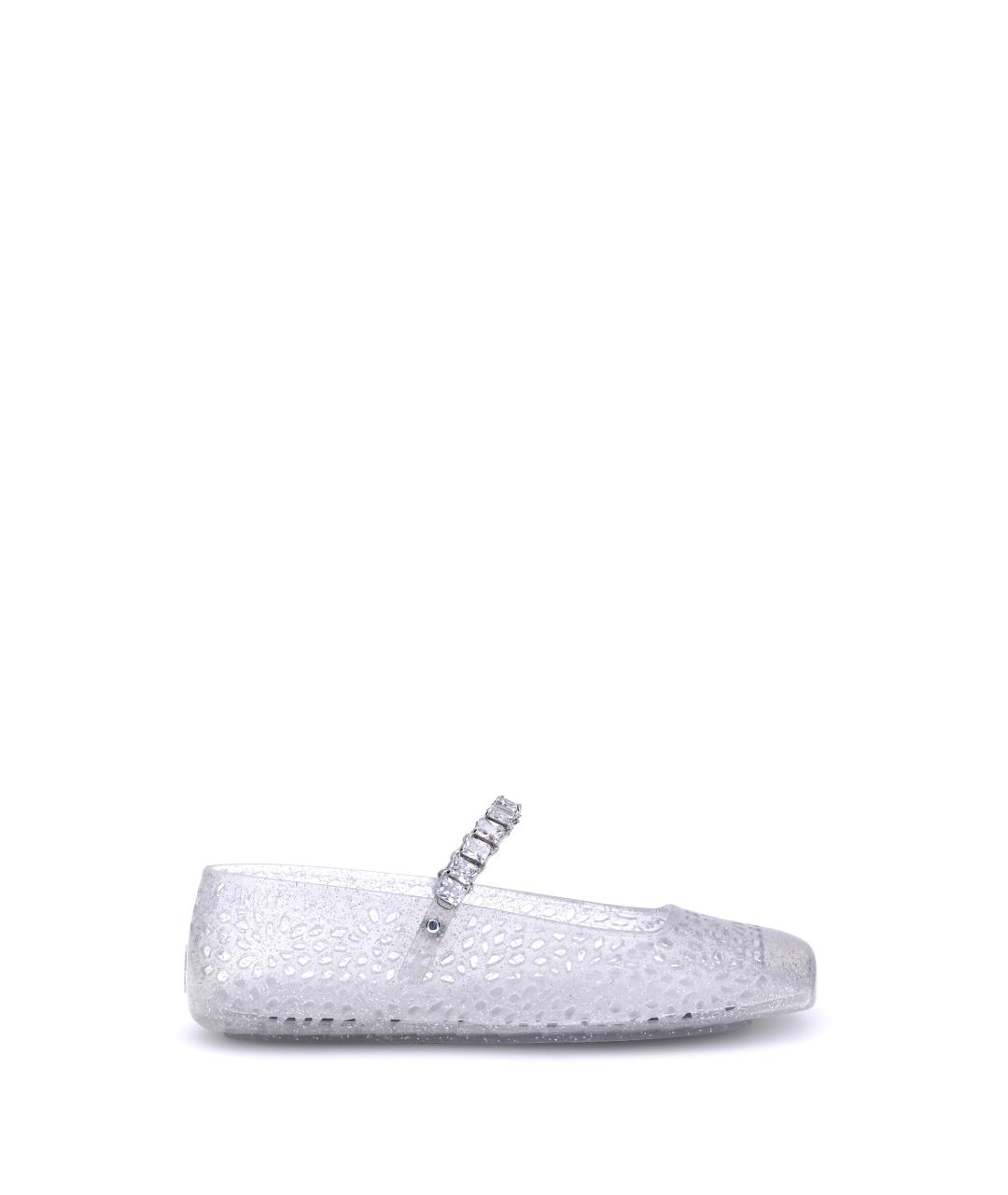 JIMMY CHOO Белые синтетические балетки, фото 1