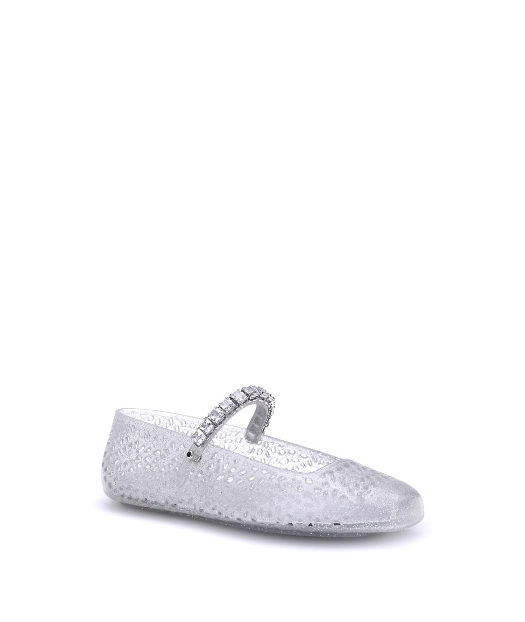 JIMMY CHOO Белые синтетические балетки, фото 2