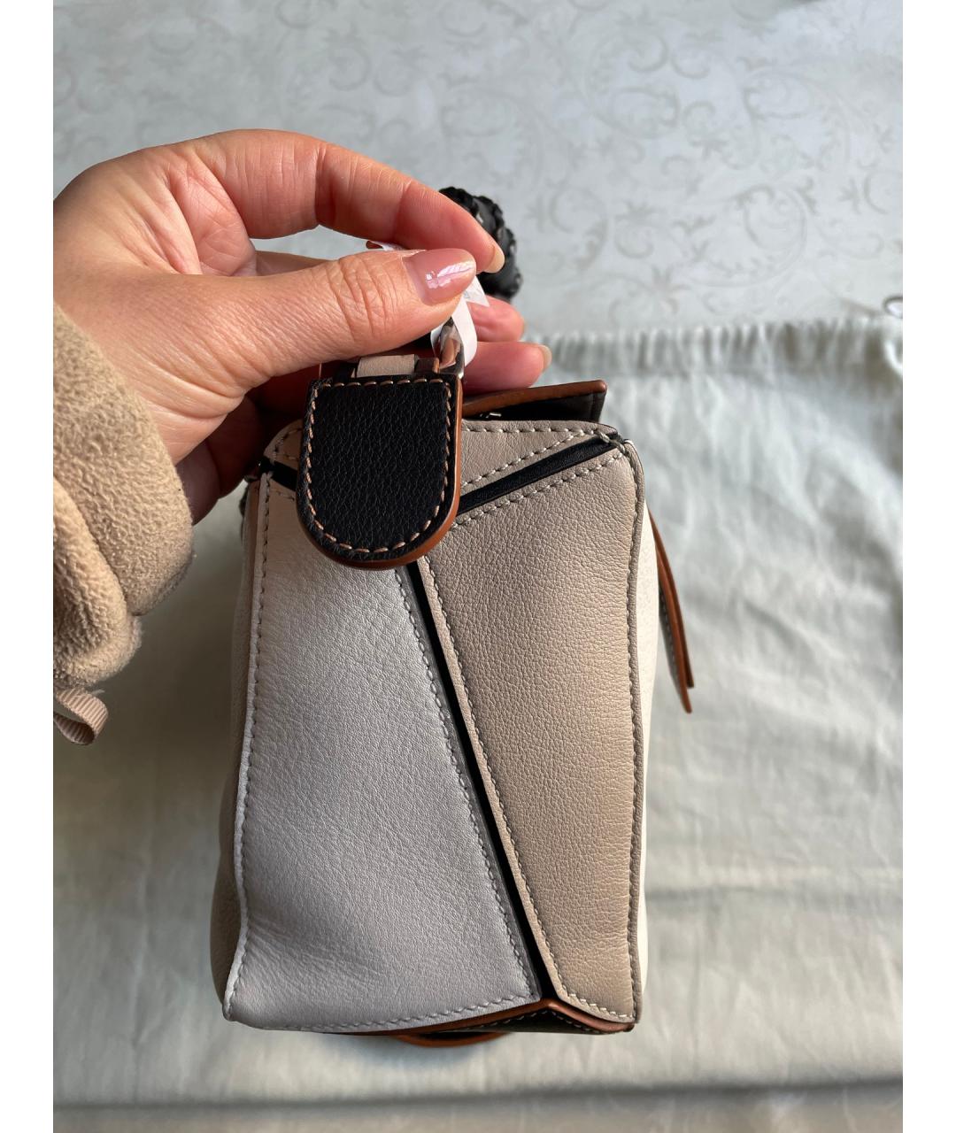 LOEWE Мульти кожаная сумка с короткими ручками, фото 5