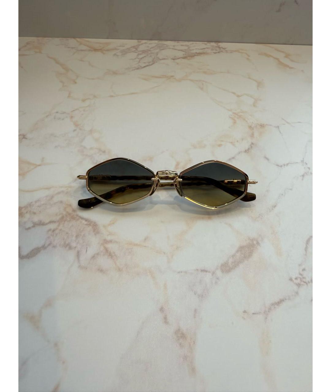 CHROME HEARTS Золотые металлические солнцезащитные очки, фото 3