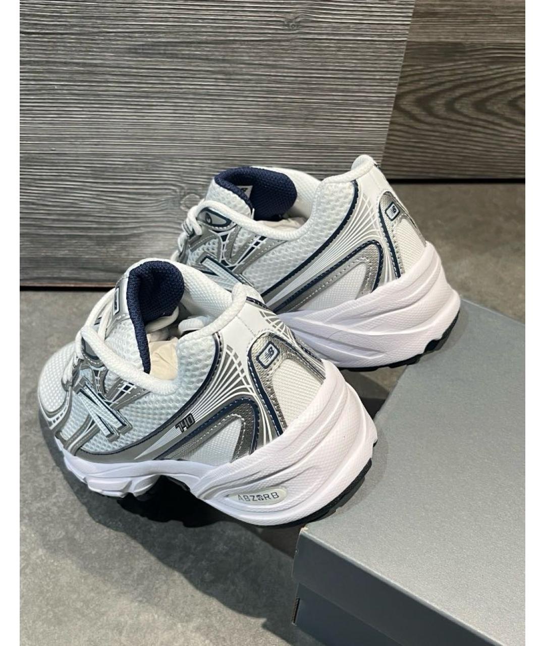 NEW BALANCE Серебряные текстильные кроссовки, фото 8