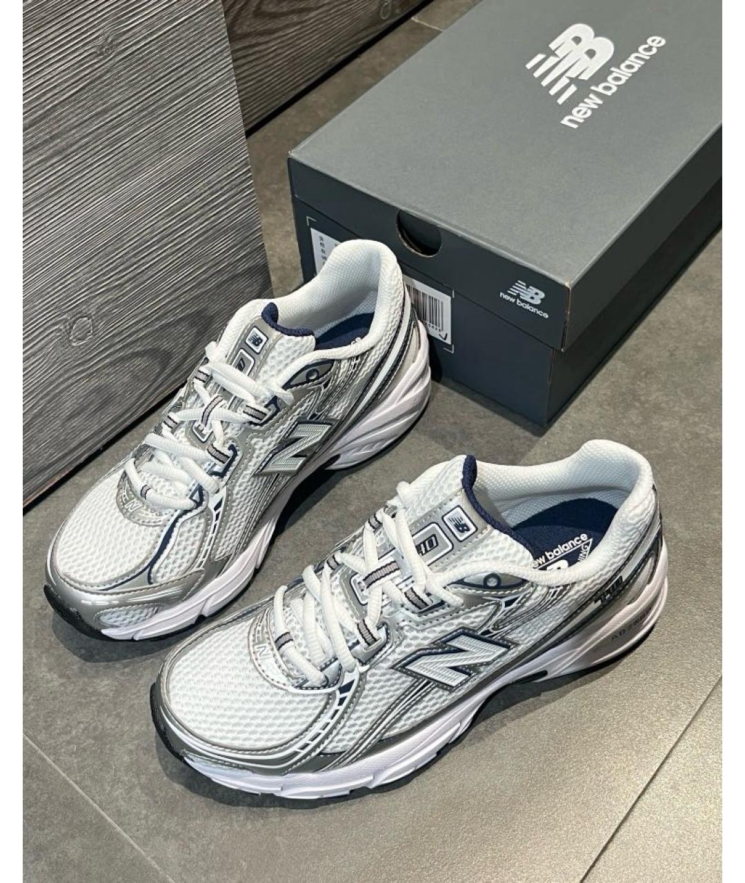 NEW BALANCE Серебряные текстильные кроссовки, фото 7