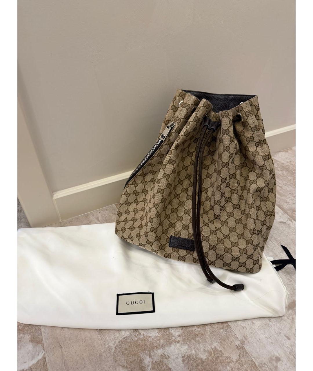 GUCCI Бежевый рюкзак, фото 4