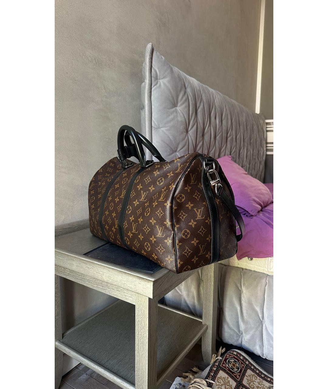 LOUIS VUITTON Коричневая дорожная/спортивная сумка, фото 2