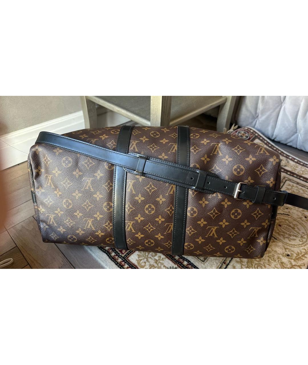 LOUIS VUITTON Коричневая дорожная/спортивная сумка, фото 3
