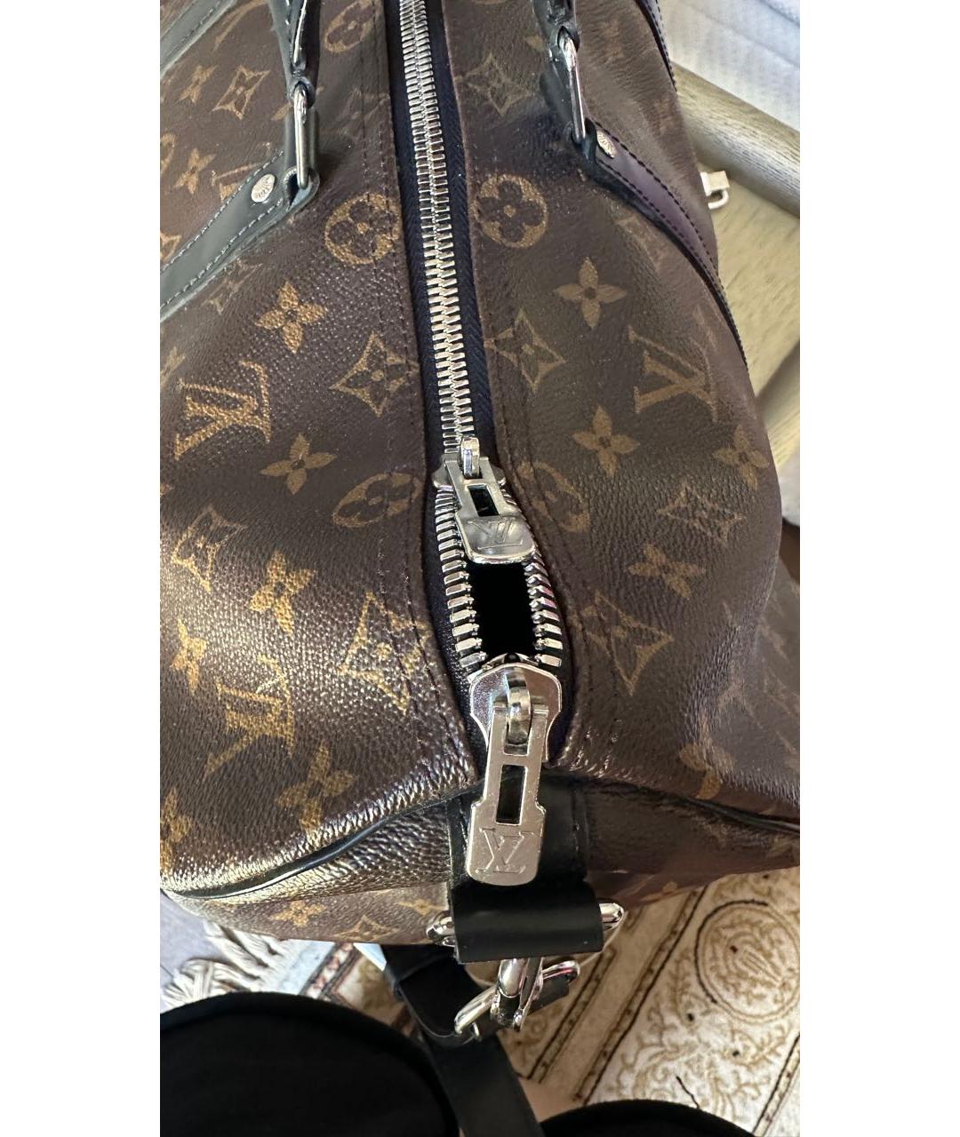 LOUIS VUITTON Коричневая дорожная/спортивная сумка, фото 6
