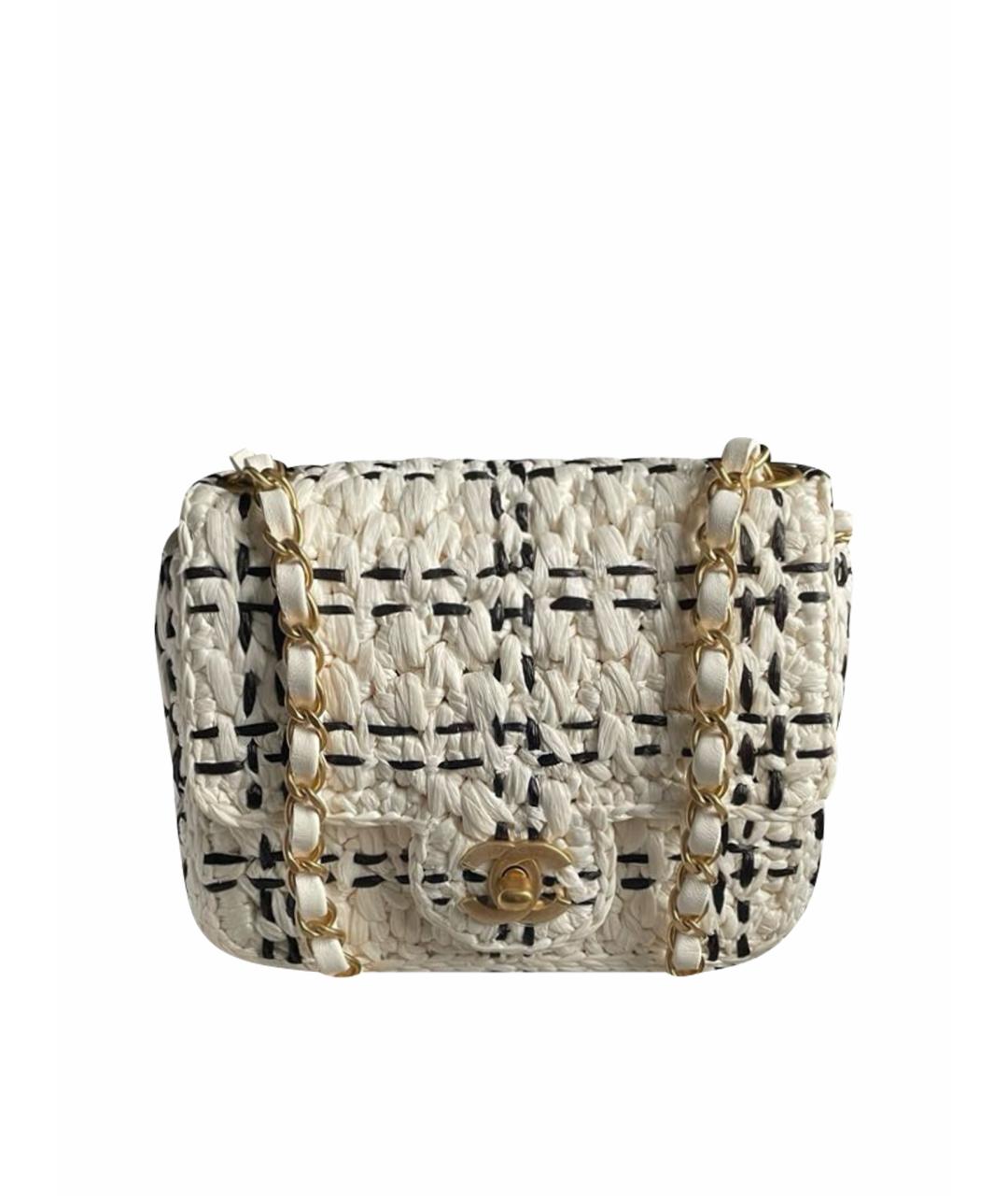CHANEL Белая сумка через плечо, фото 1