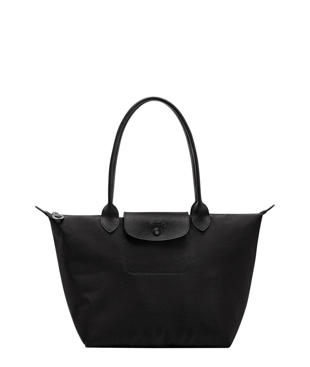 LONGCHAMP Черная синтетическая сумка тоут, фото 1