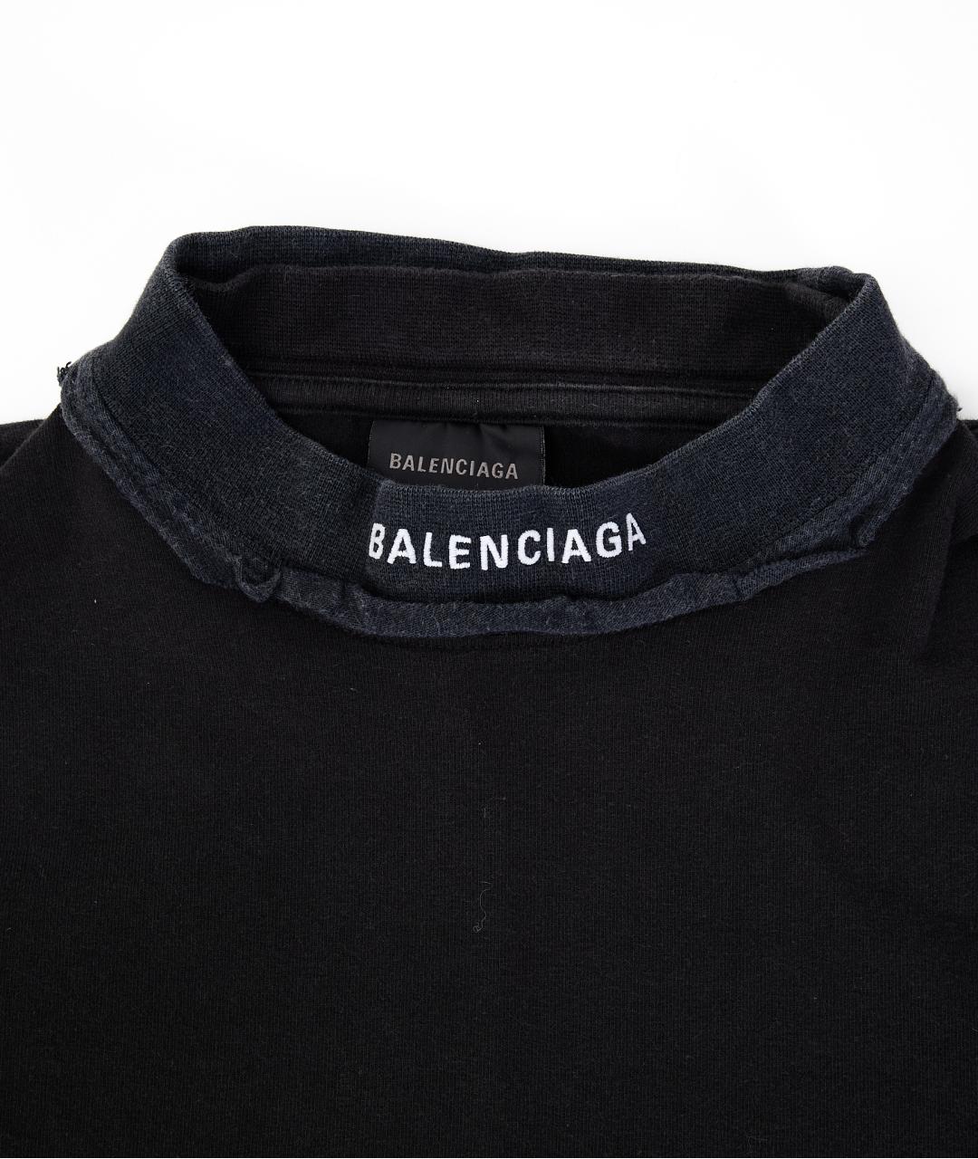 BALENCIAGA Черное хлопковое повседневное платье, фото 3