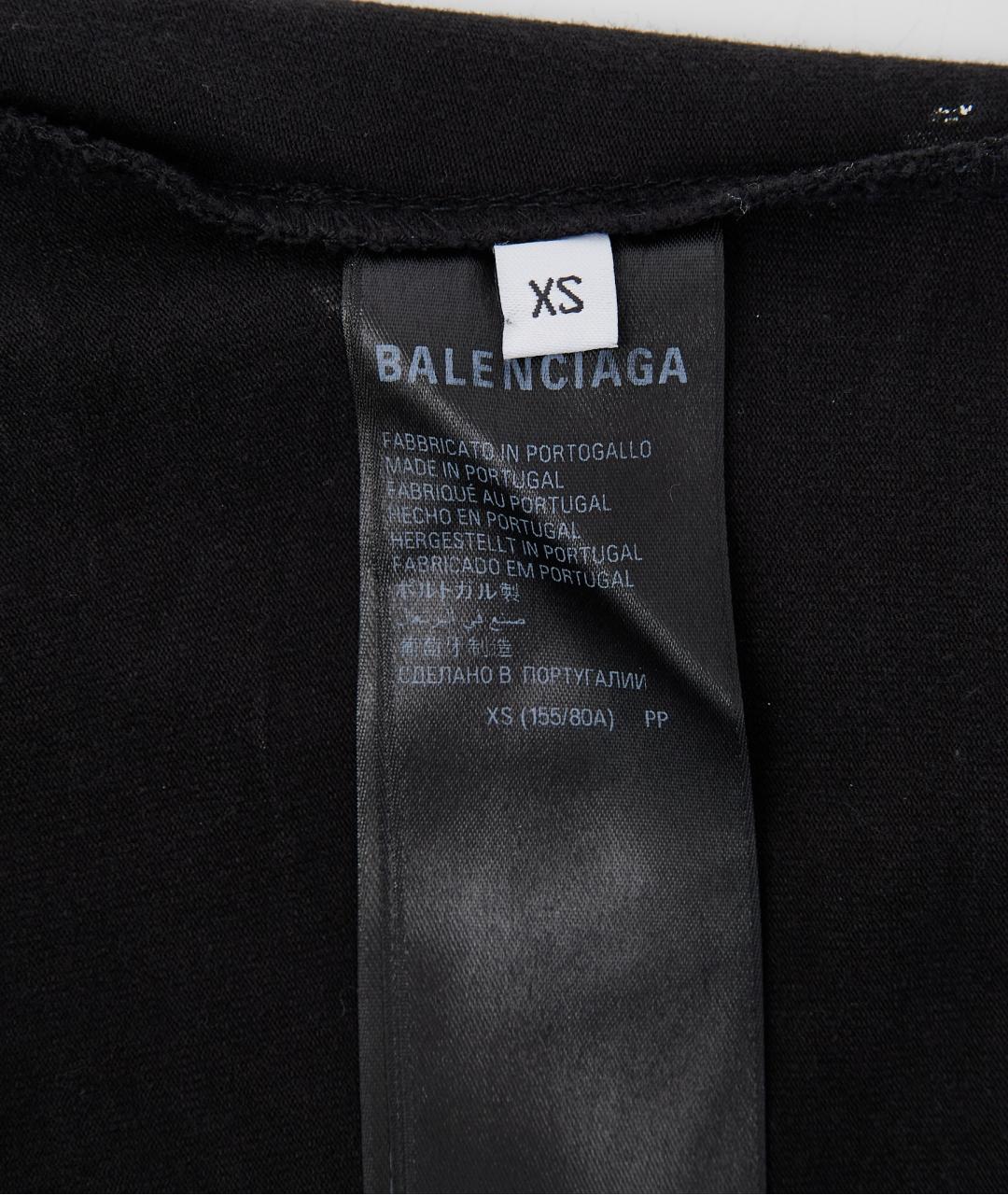 BALENCIAGA Черное хлопковое повседневное платье, фото 4