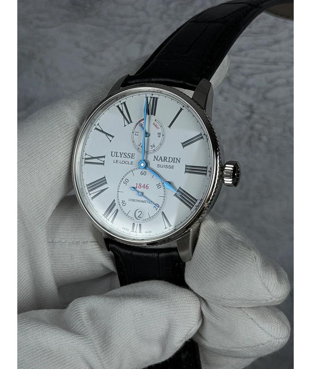 Ulysse Nardin Белые металлические часы, фото 2