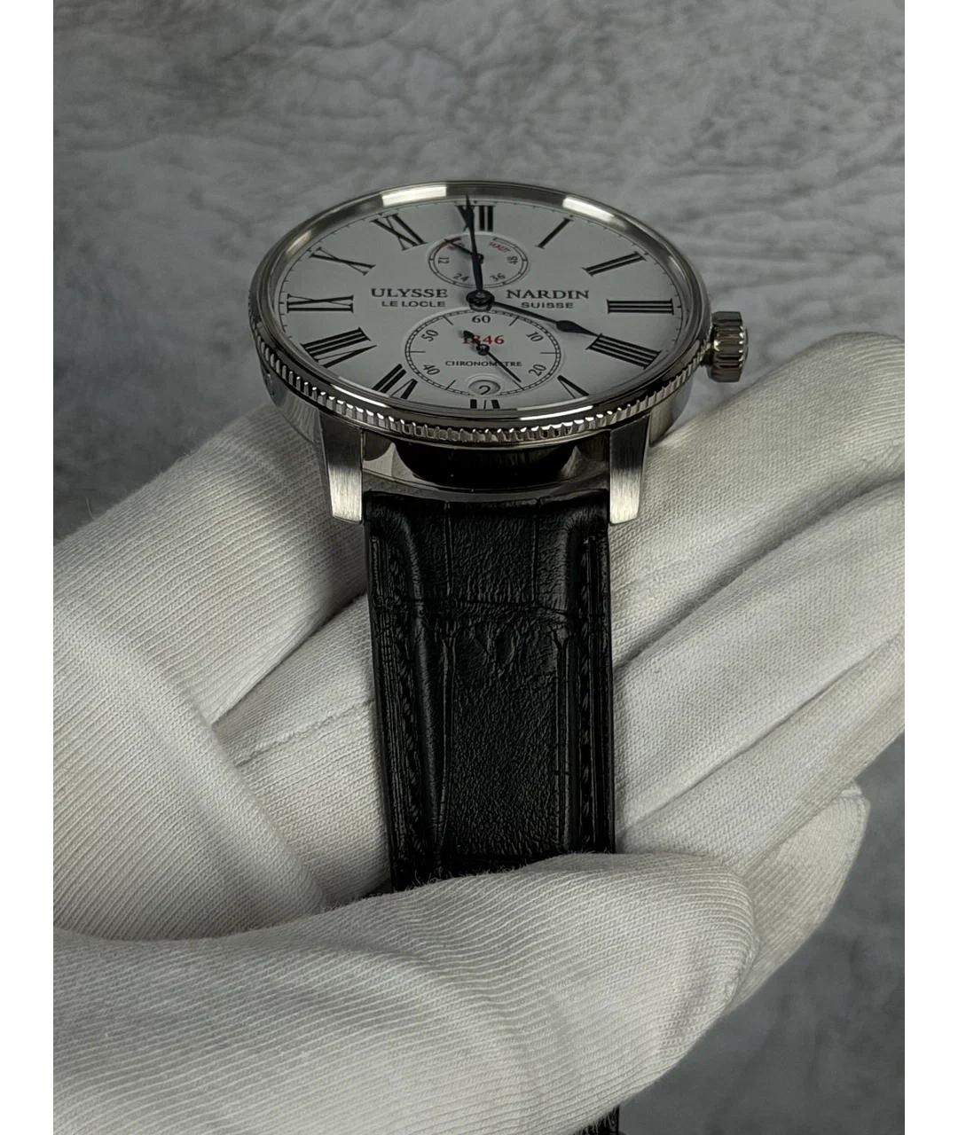 Ulysse Nardin Белые металлические часы, фото 4