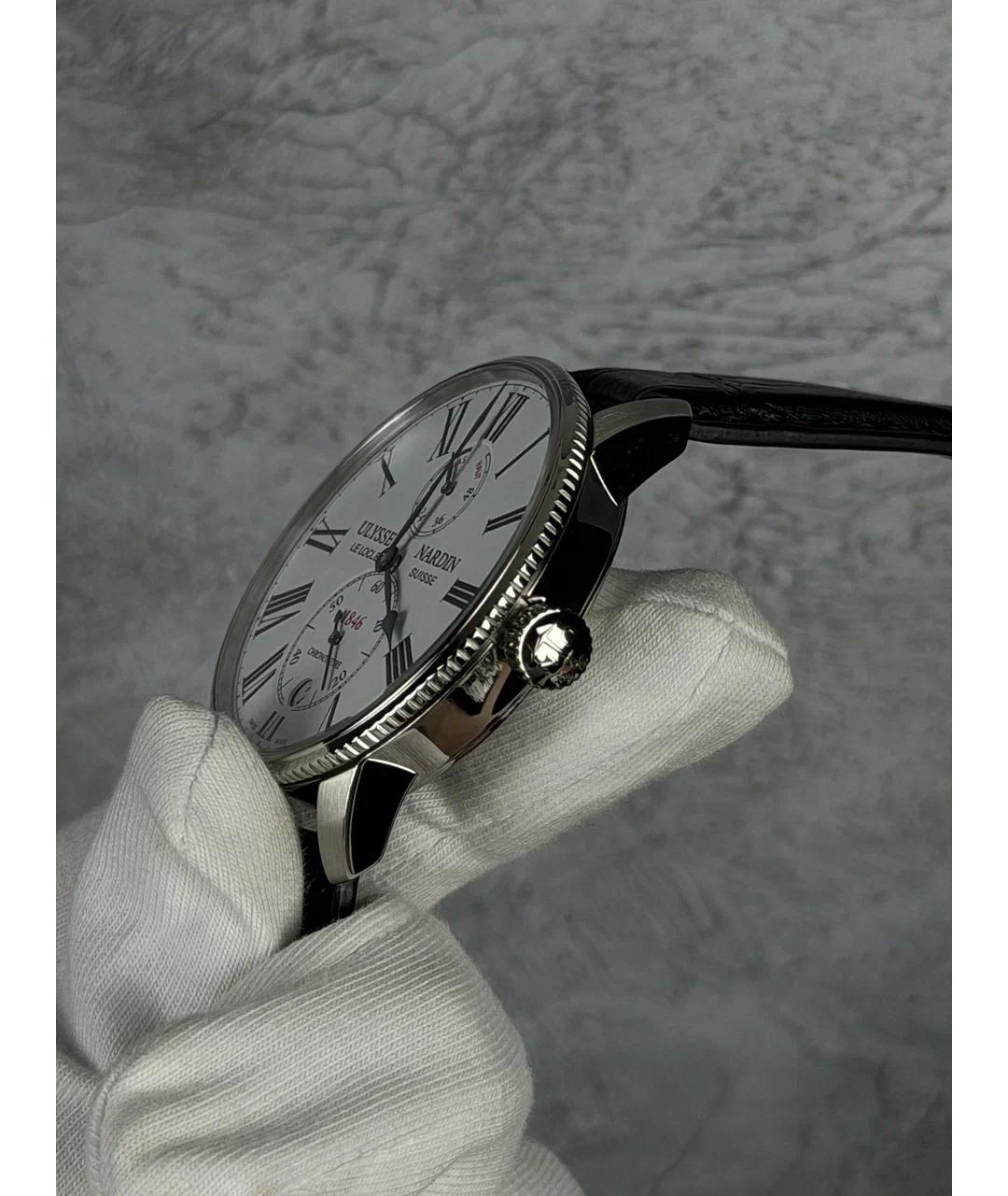 Ulysse Nardin Белые металлические часы, фото 3