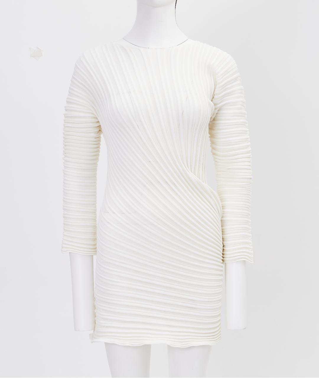 ISSEY MIYAKE Белый полиэстеровый джемпер / свитер, фото 4