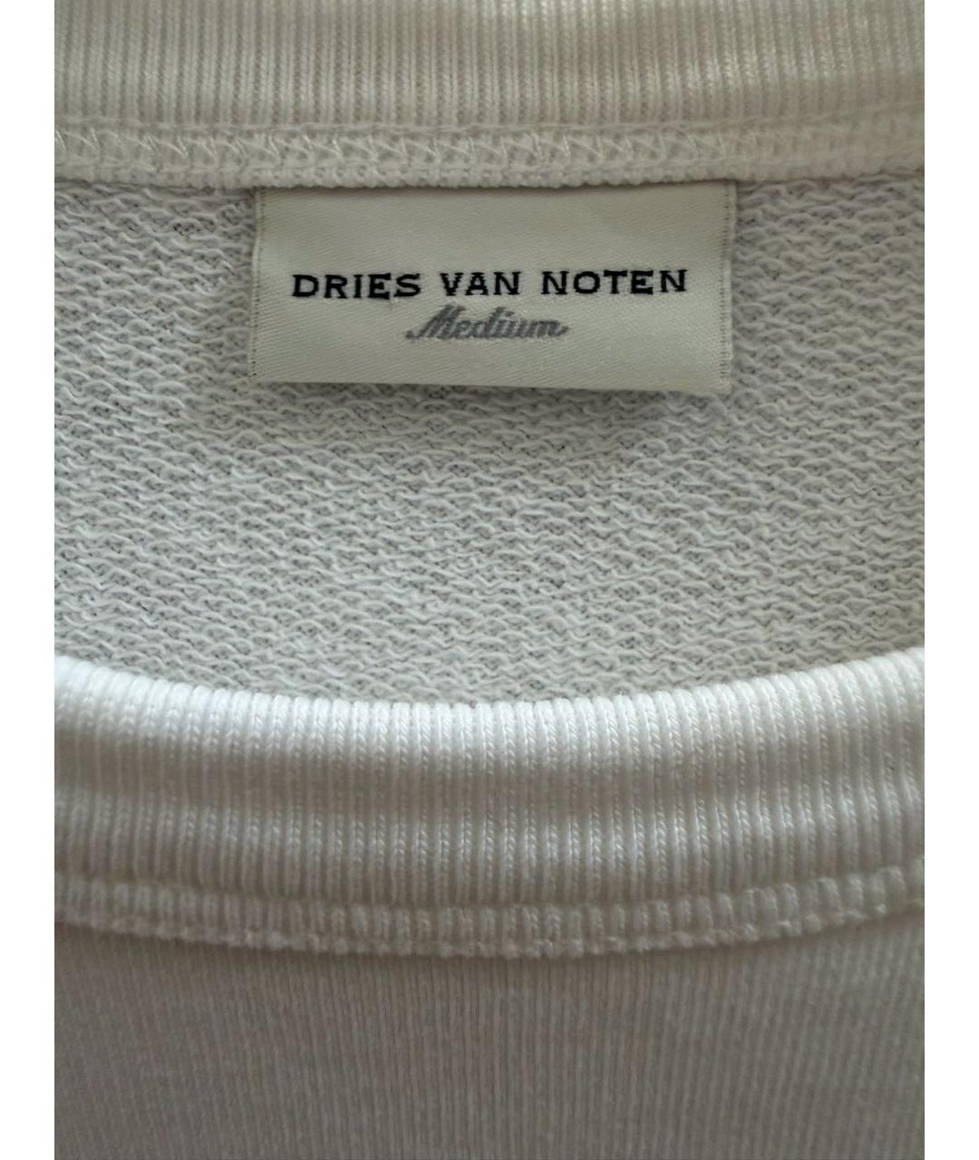 DRIES VAN NOTEN Белая хлопковая футболка, фото 3