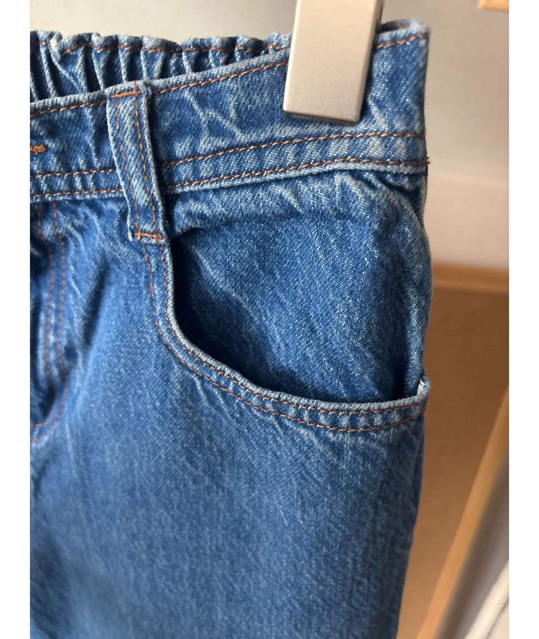 GUCCI Синие хлопковые детские джинсы, фото 4