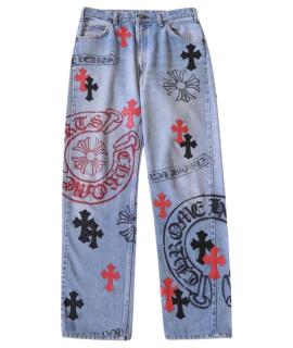 CHROME HEARTS Прямые джинсы