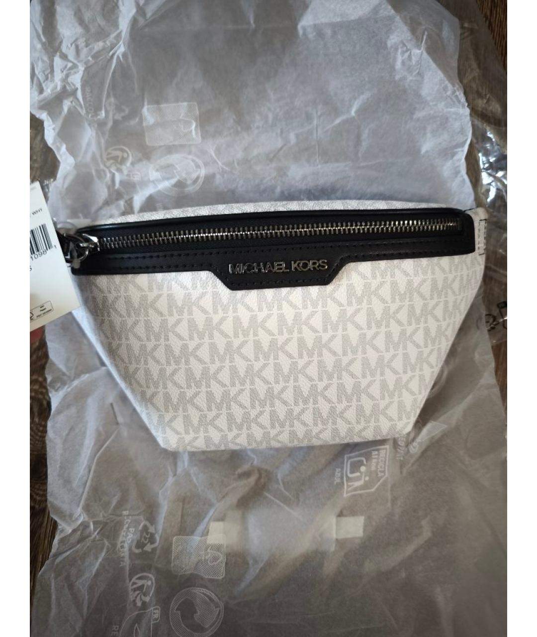 MICHAEL KORS Белая поясная сумка, фото 6