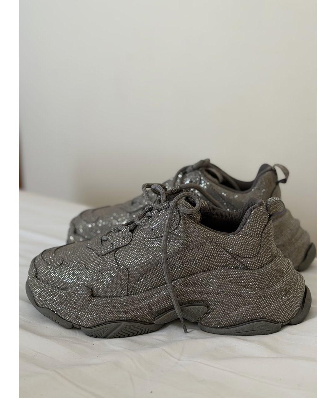 BALENCIAGA Серые кроссовки, фото 2