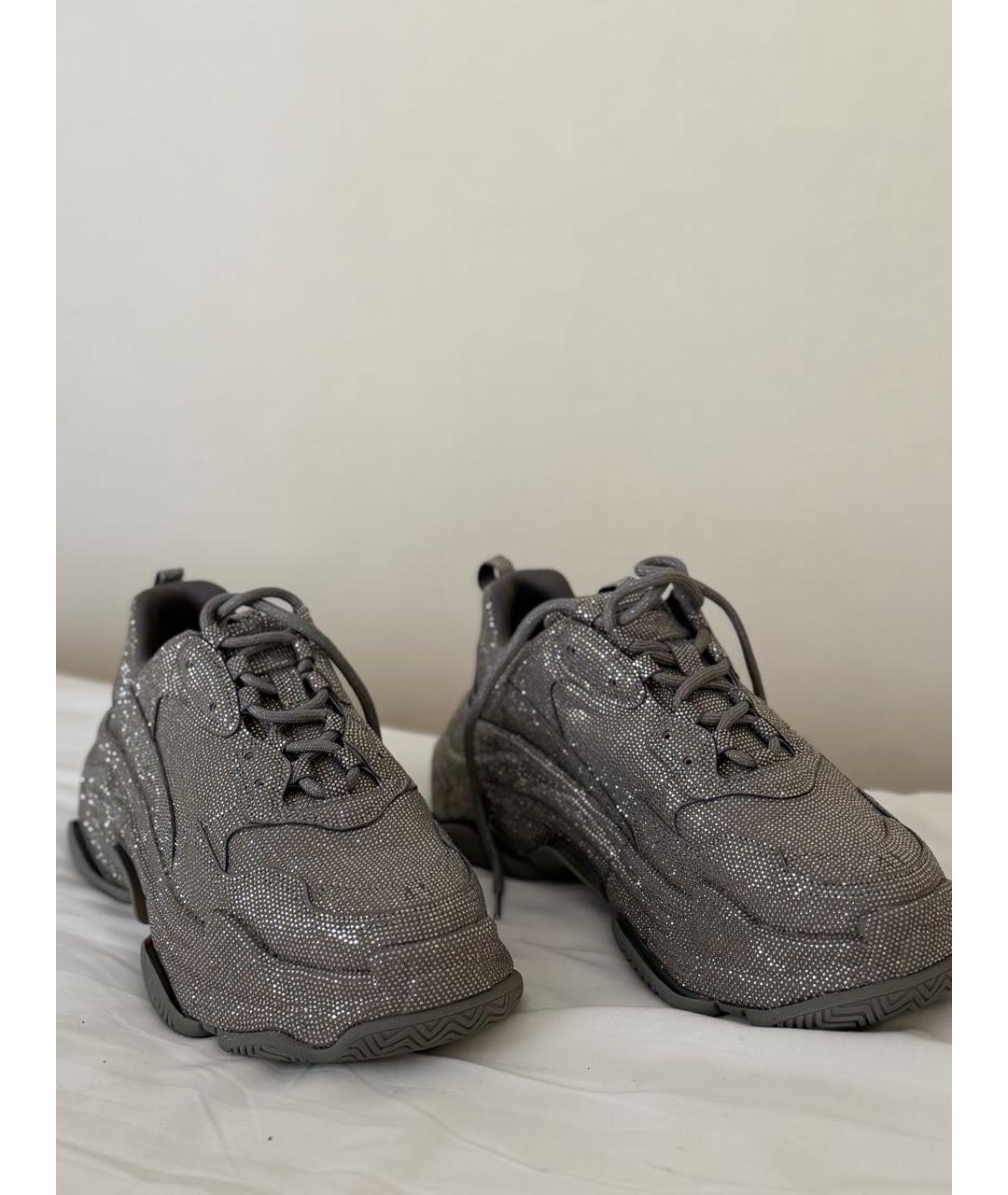 BALENCIAGA Серые кроссовки, фото 5