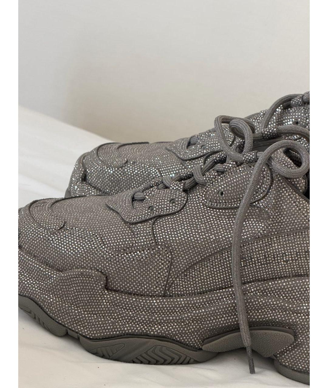 BALENCIAGA Серые кроссовки, фото 3