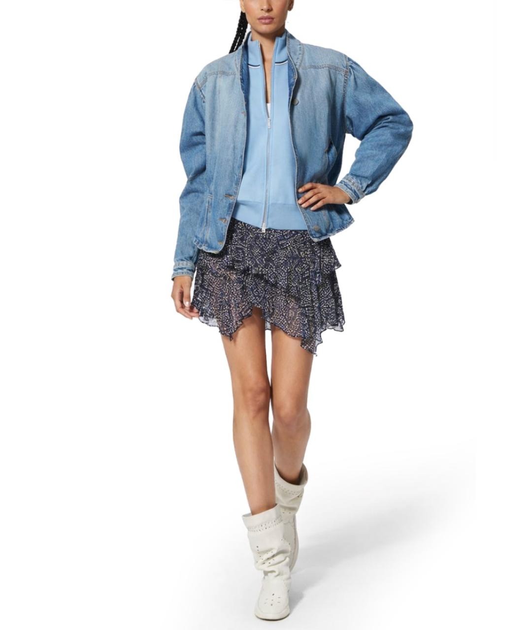ISABEL MARANT Синяя хлопковая куртка, фото 2