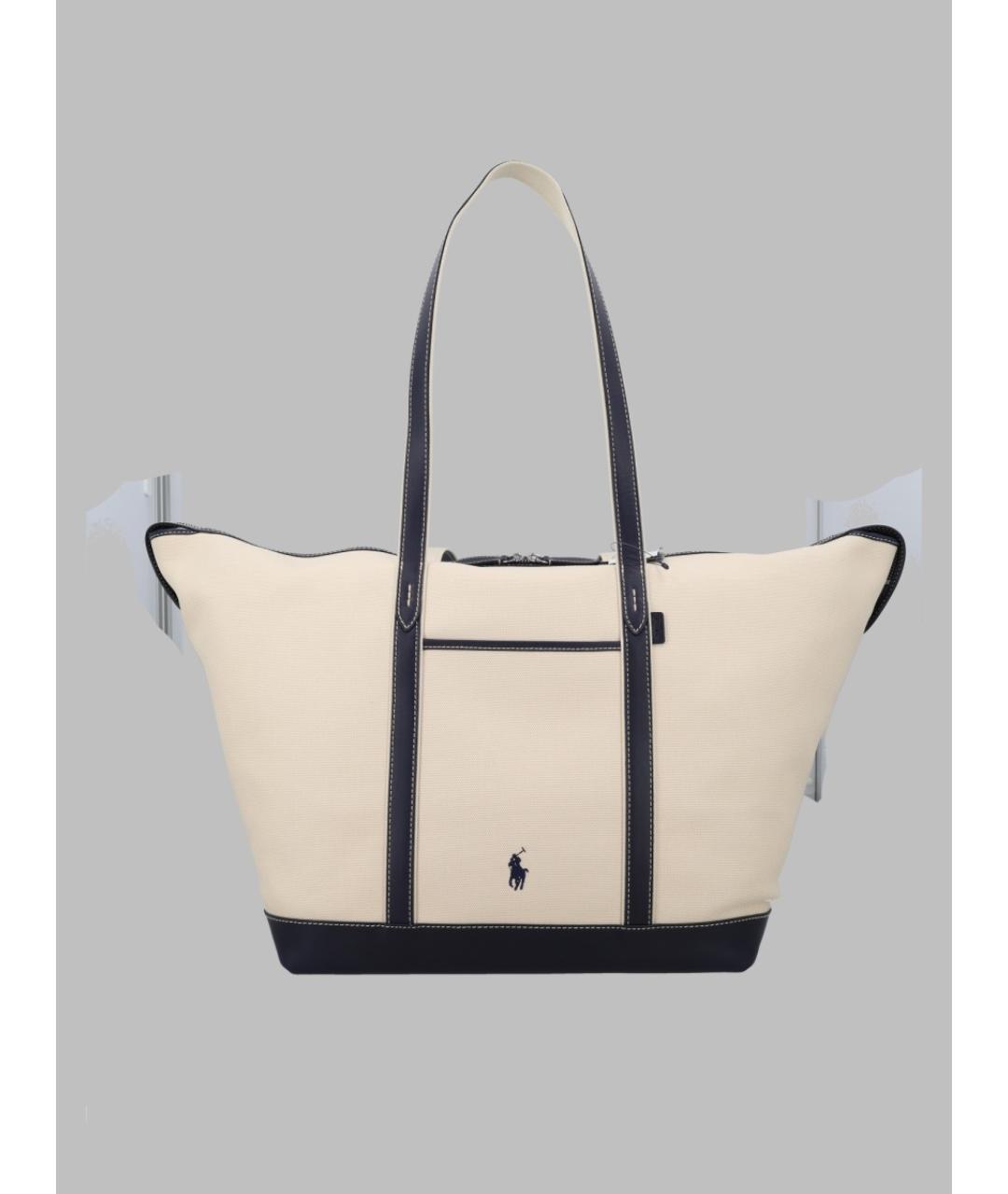 POLO RALPH LAUREN Хлопковая сумка тоут, фото 3