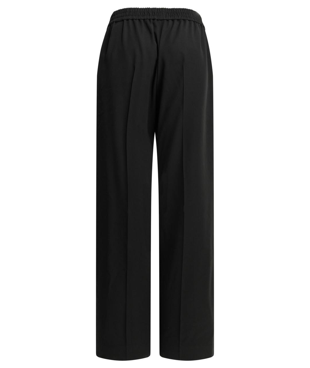CELINE Черные шерстяные прямые брюки, фото 2