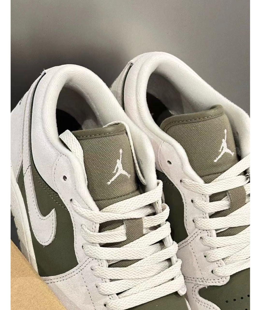 NIKE Серые замшевые низкие кроссовки / кеды, фото 4