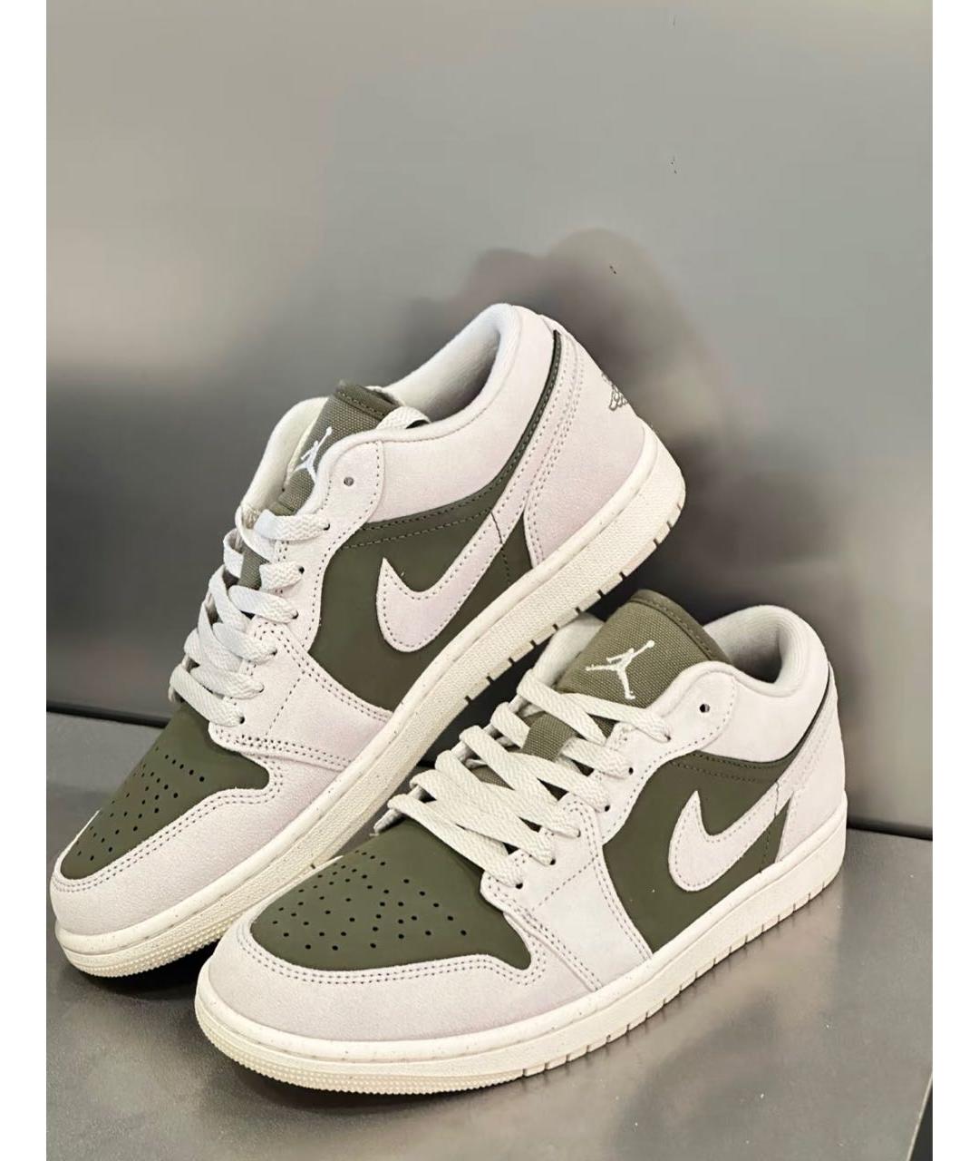 NIKE Серые замшевые низкие кроссовки / кеды, фото 2