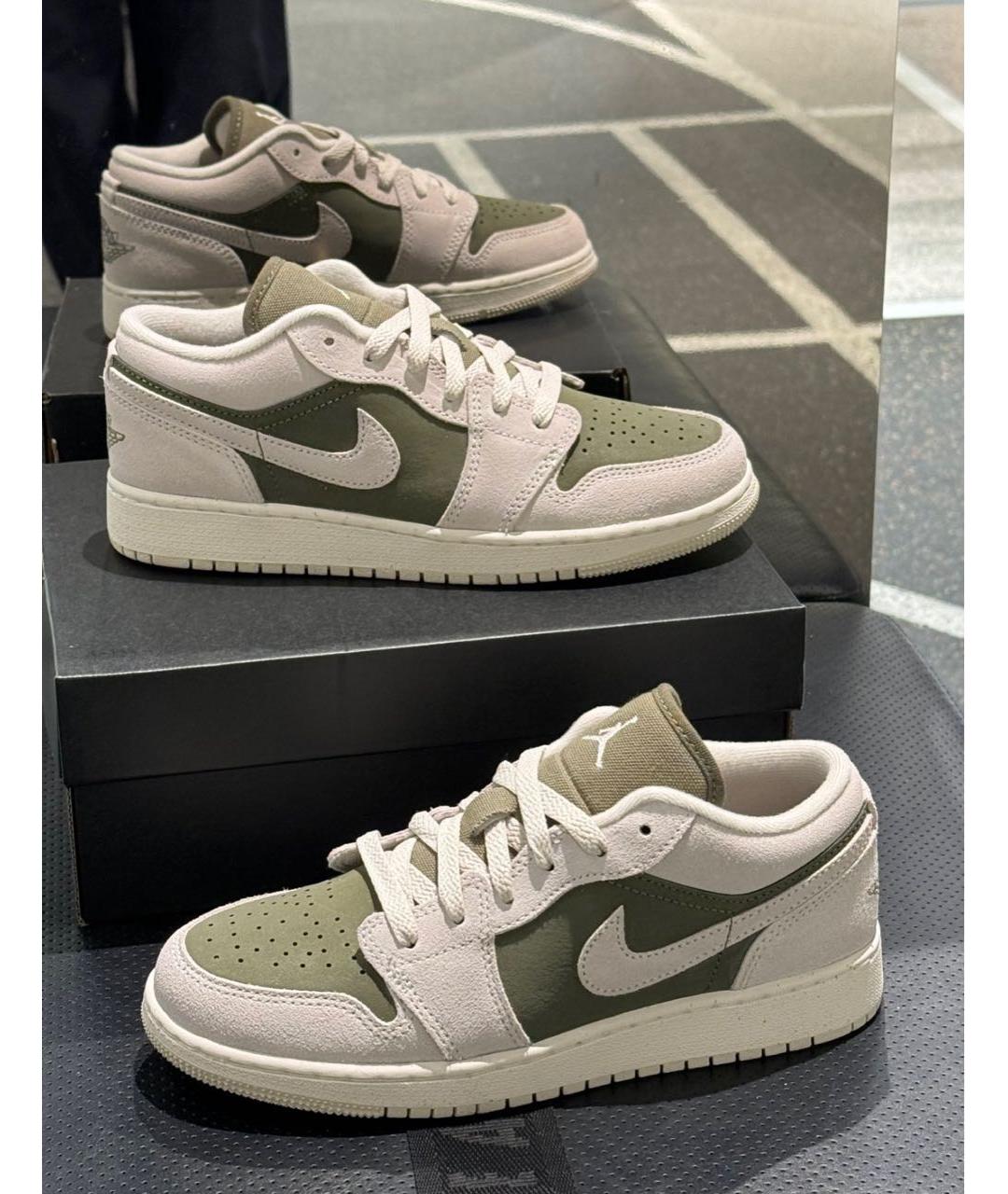 NIKE Серые замшевые кроссовки, фото 4