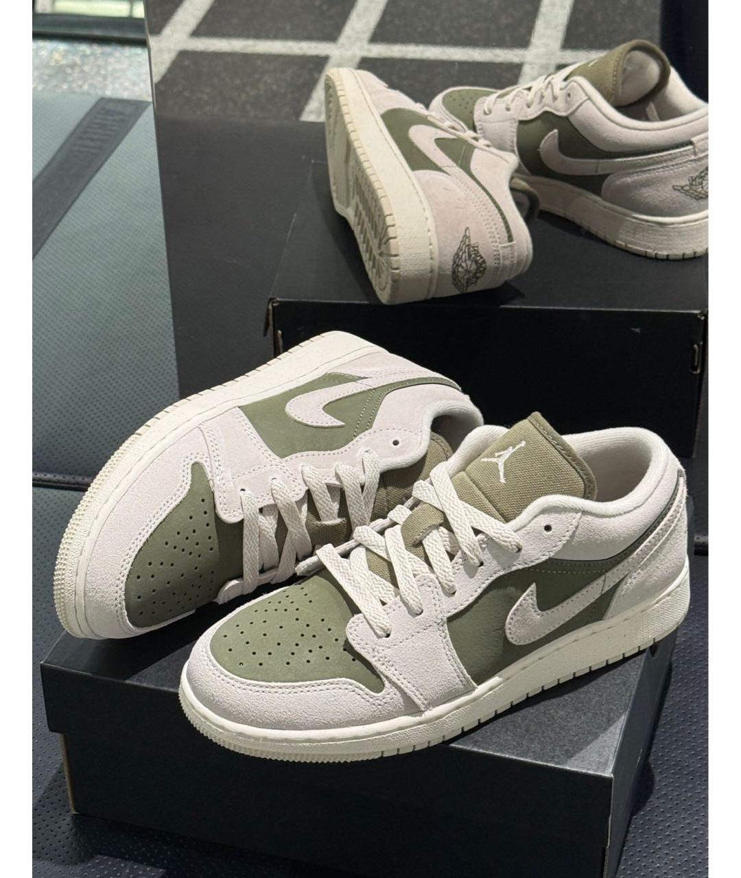 NIKE Серые замшевые кроссовки, фото 3