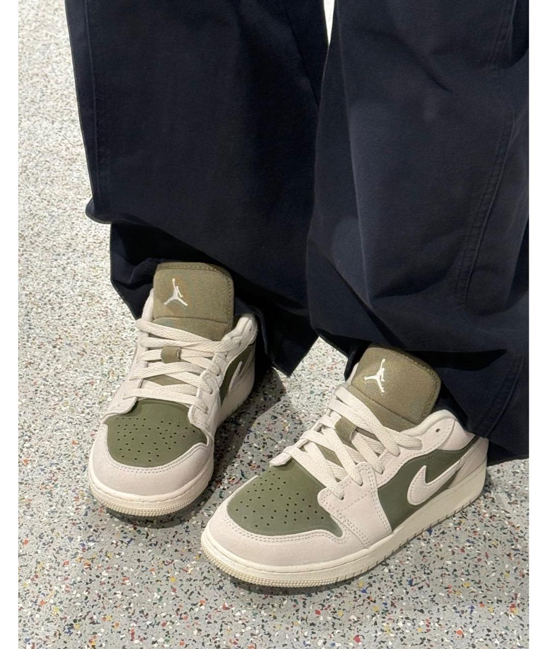 NIKE Серые замшевые кроссовки, фото 2