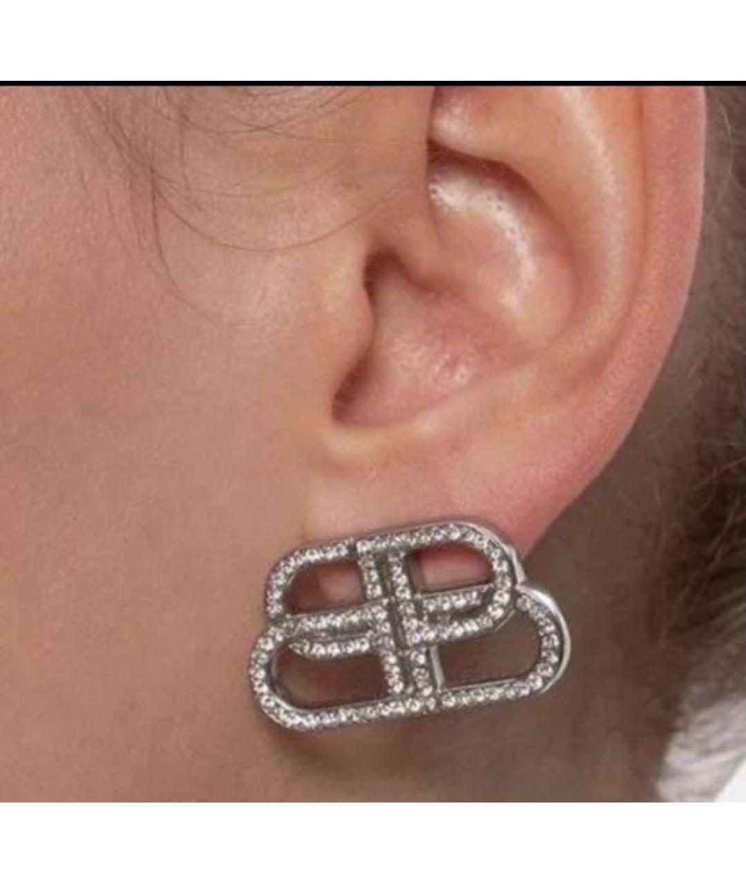 BALENCIAGA Серебряные серебряные серьги, фото 2