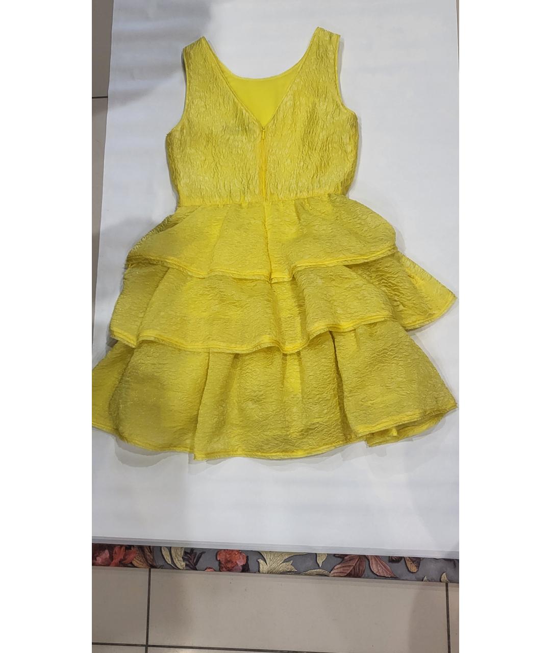 BCBG MAXAZRIA Желтое коктейльное платье, фото 2