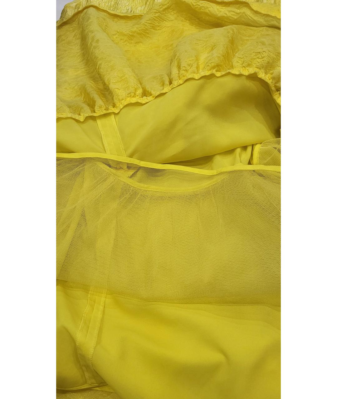 BCBG MAXAZRIA Желтое коктейльное платье, фото 6