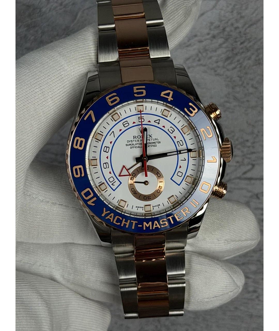 ROLEX Белые часы из розового золота, фото 2