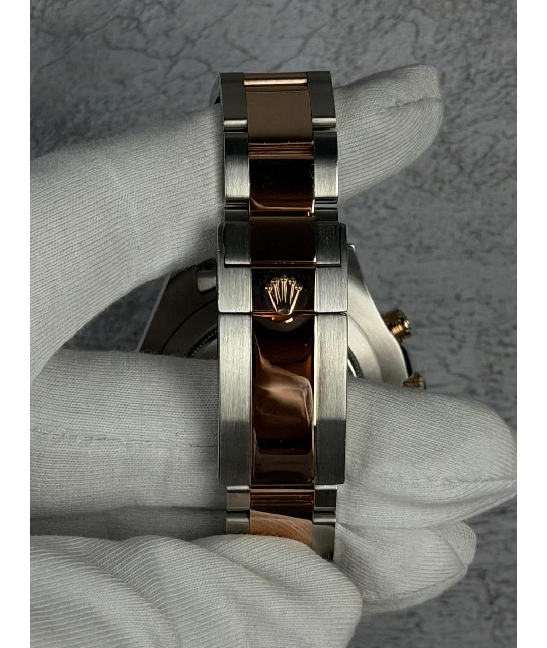 ROLEX Белые часы из розового золота, фото 6